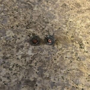 Lug Brass and Copper Bullet Casing earrings.